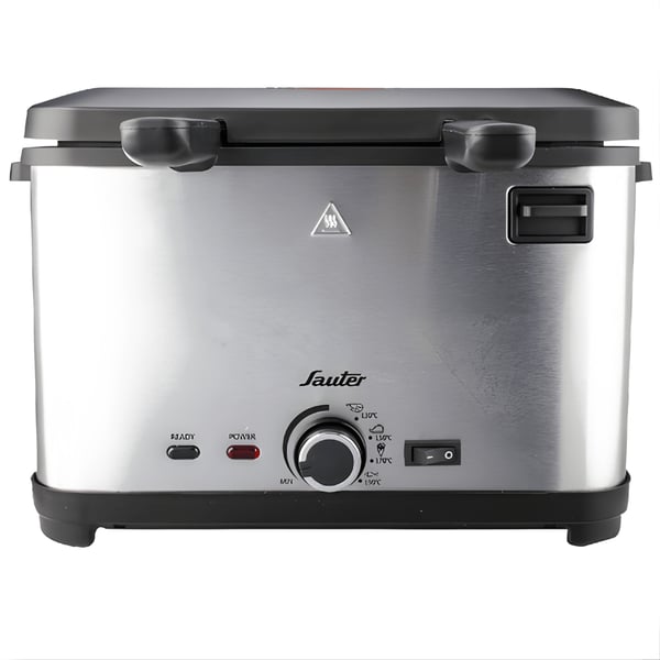 סיר טיגון נירוסטה 4 ליטר לשמן עמוק עם חלונית צפייה מבית SAUTER