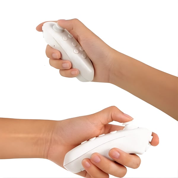 משקפי מציאות מדומה עם שלט מתקדם