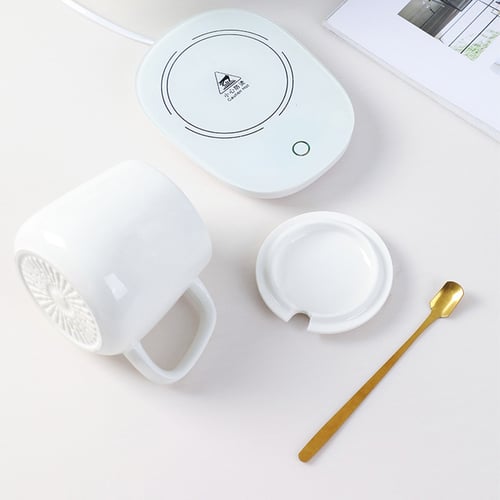 ערכת חימום USB יוקרתית עם ספל וכפית מתכת