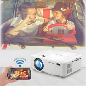 מקרן וידאו עוצמתי 3500 לומנס עם מראת מסך WiFi עד 120 אינץ'