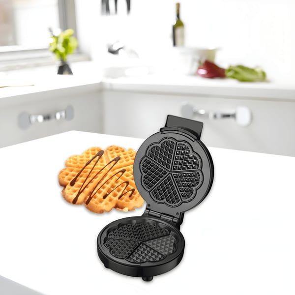 1000W Heart Shape Belgian Waffle Maker by BENATON