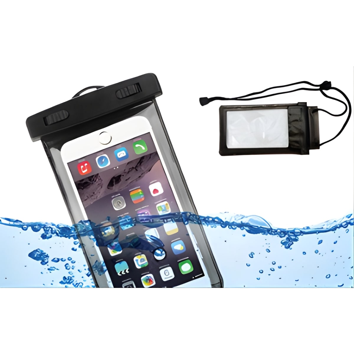 מגן עמיד במים לטלפון נייד עם שרוך צוואר