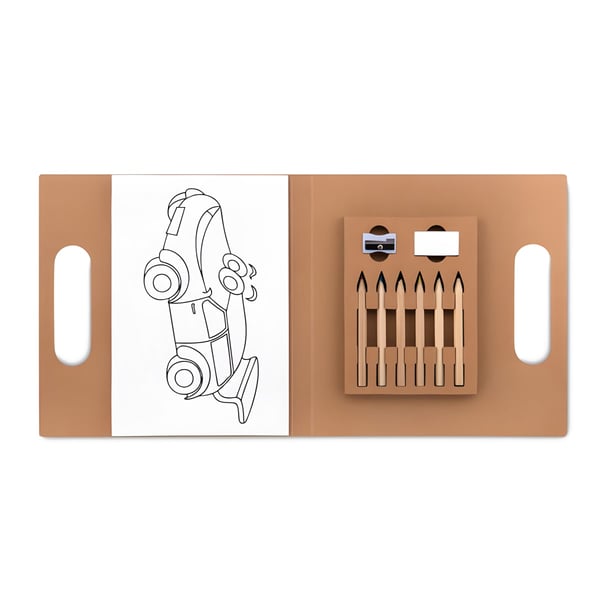 Children's Coloring Set with 30 Coloring Pages