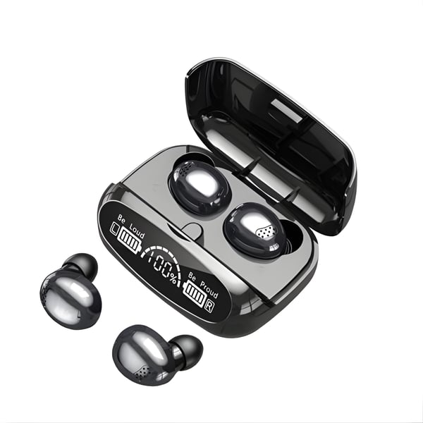 אוזניות אלחוטיות TWS קומפקטיות בקפסולה