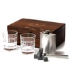 Luxury Whiskey Set with 2 Flasks & 8 Premium Ice Stones