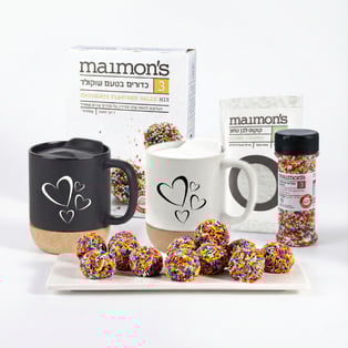 ערכת פרימיום משפחתית להכנת כדורי שוקולד ביתיים