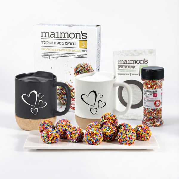 ערכת פרימיום משפחתית להכנת כדורי שוקולד ביתיים