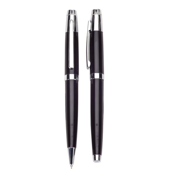 Luxury Metal Pen Set - Ballpoint and Roller Algris