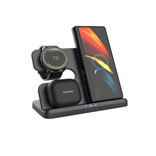 מטען אלחוטי מהיר 15W 3 באחד לסמסונג מבית Miracase