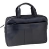 Leather Business Bag for Laptop with Trolley Strap - Gevoni