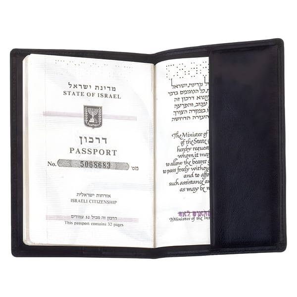 נרתיק דרכון מעור אמיתי עם ציפוי PU - עיצוב מהודר ונציה