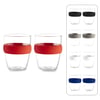 Pair of Glass Cups with Silicone Sleeve - Indonesia, Comfort and Style