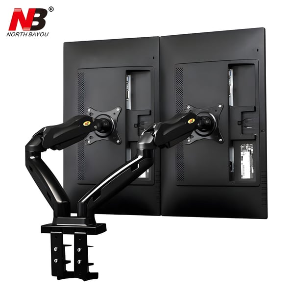Ergonomic Dual Monitor Mount for 17-27 Inch Screens - NB-F160