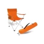 כיסא חוף מתקפל עם ידיות ופאוץ' כולל מקום לשתייה