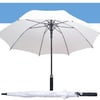 White Long-Handle Umbrella with Wind Resistance