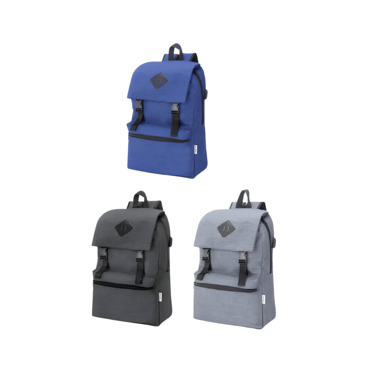 תיק גב למחשב עם עיצוב מודרני ושקע USB