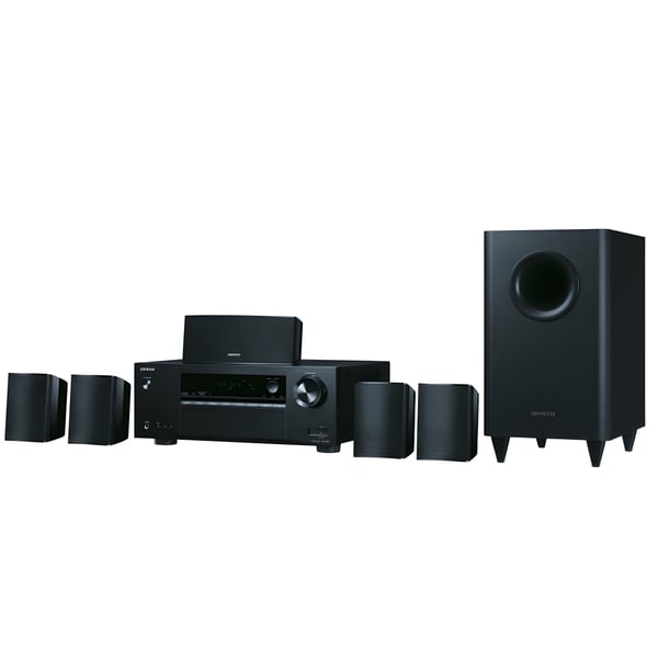Home Theater System with Surround Sound Speakers and Subwoofer