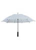 לבן - מטריה 23 אינץ 8 פאות פיברגלס אוטומטית בעלת ידית מעוצבת
