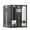 Food Appeal Black & White Electronic Salt and Pepper Grinder Set