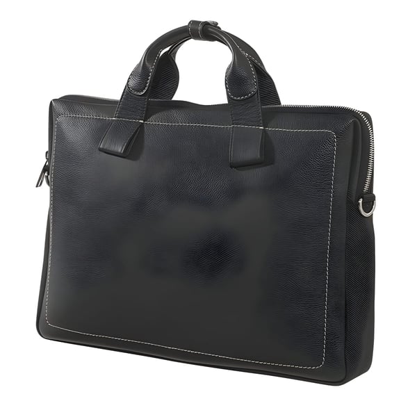 Padded Business Laptop Bag Napa Leather with Strap