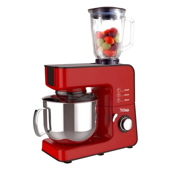 Multipurpose Mixer with Grinder and Blender, Red Model