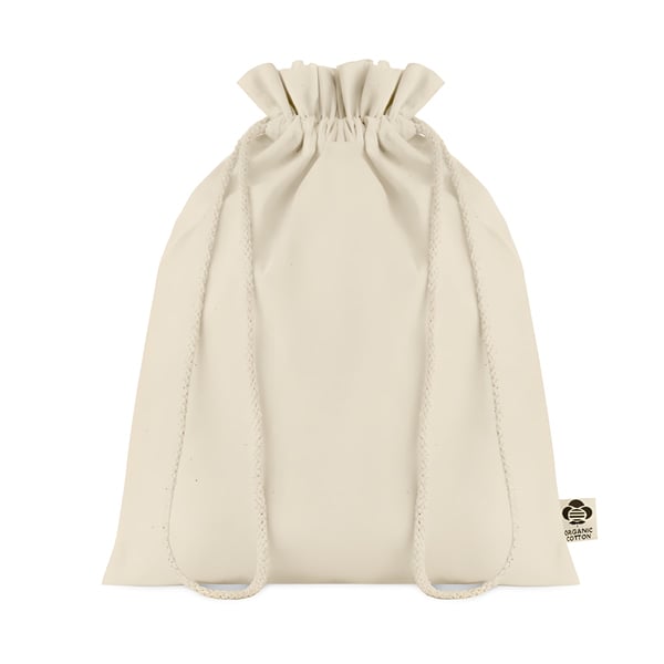 Medium Organic Cotton Gift Drawstring Bag