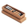 QUERCUS Metal Pen Set with Natural Cork Design