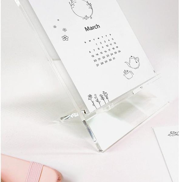 Elegant Desk Calendar for Easy Assembly