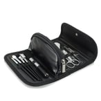 סט מניקור ואיפור בנרתיק עור יוקרתי - נייל בג