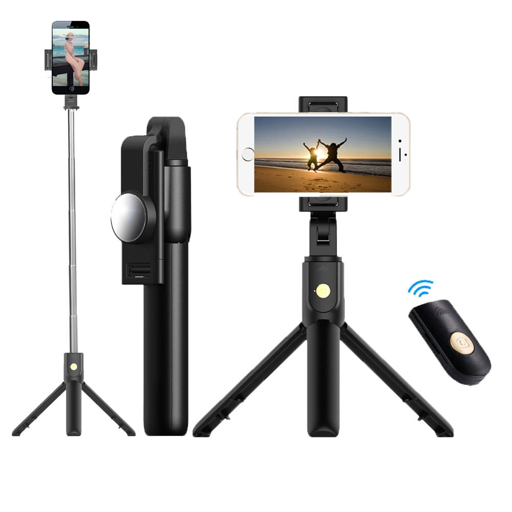 חצובה טלסקופית רב-שימושית עם שלט בלוטוס