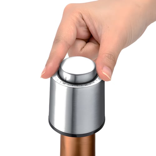 סט פותחן יין חשמלי מנירוסטה עם משאבת וואקום