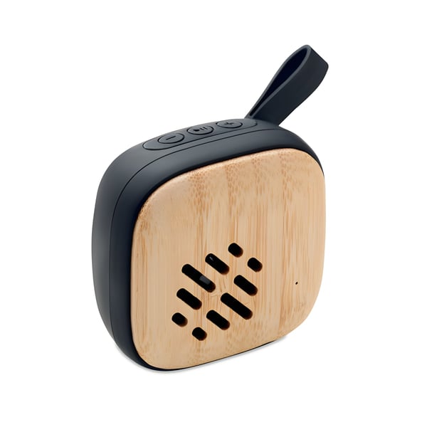 Bamboo Wireless Bluetooth Speaker with Silicone Strap