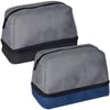 Compact Travel Toiletry Bag with Dual Compartments