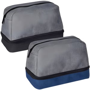 Compact Travel Toiletry Bag with Dual Compartments