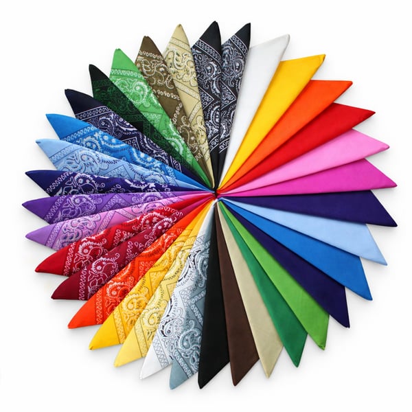 Bandanas in a Variety of Colors