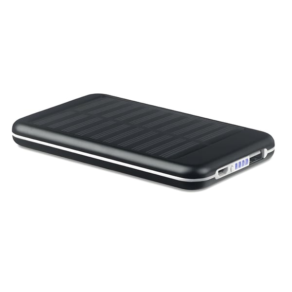Metallic Solar Power Bank with 4000mAh Capacity