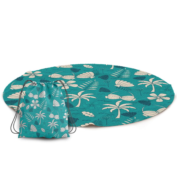 Perfect Summer Set: Round Towel with Drawstring Bag - Ideal Corporate Gift