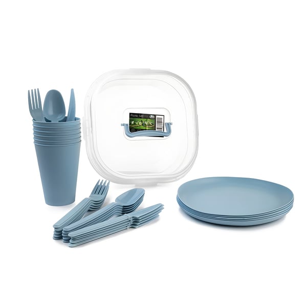 סט פיקניק רב פעמי ל-6 אנשים מבית Go Nature