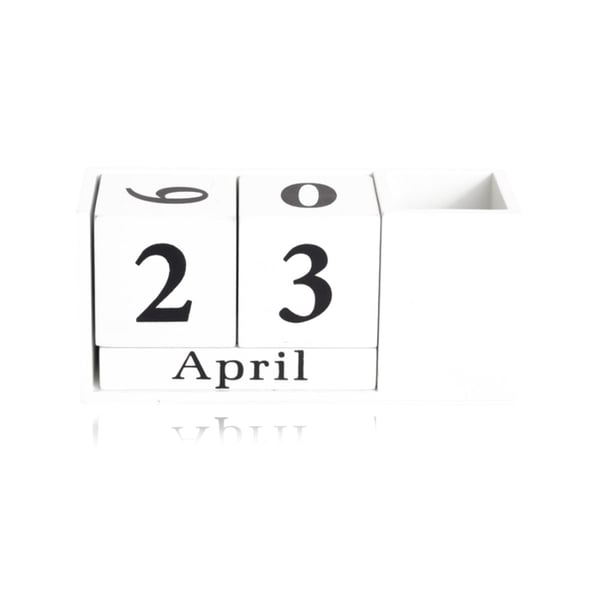 מעמד שולחני עם קוביות תאריכון - מתנה עסקית מיוחדת