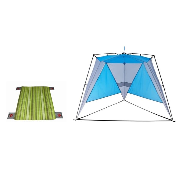 Camping Set with Mini Gazebo Canopy for 4 People and Double Mat GURO