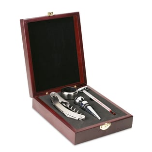 Luxury Wine Set in Elegant Wooden Box