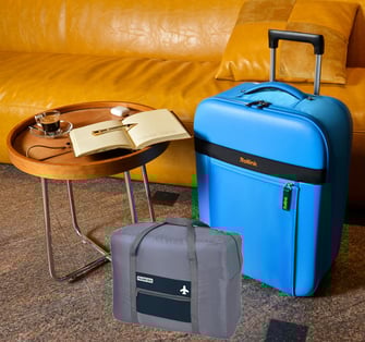 מארז נסיעות חכם Rollink: מזוודה מתקפלת ותיק פאוץ'