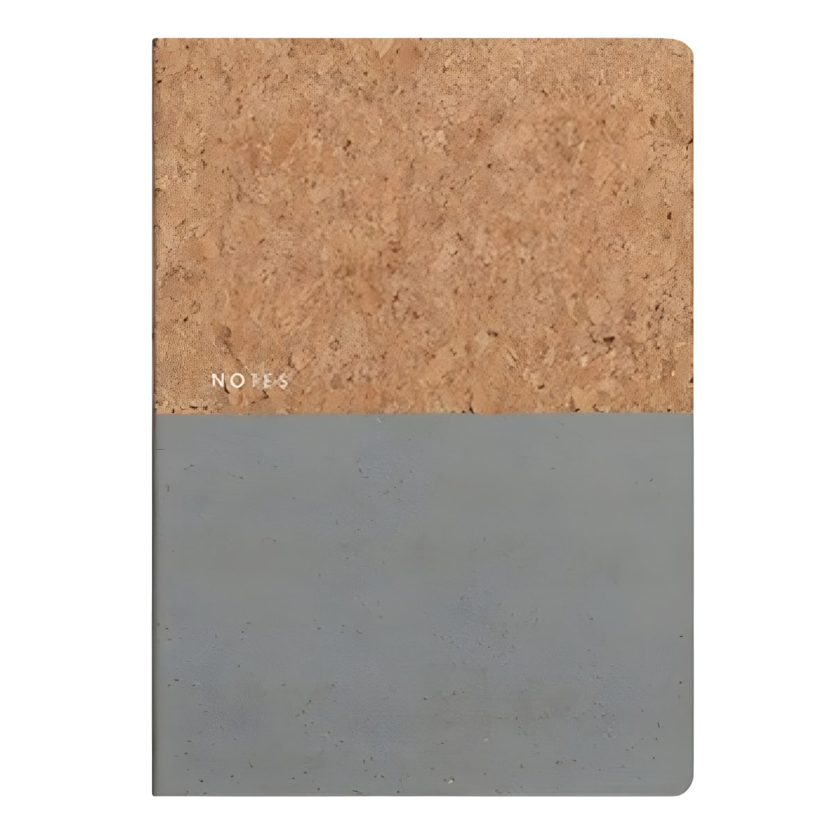 מחברת חצי חצי עם כריכת פקק מעוצבת