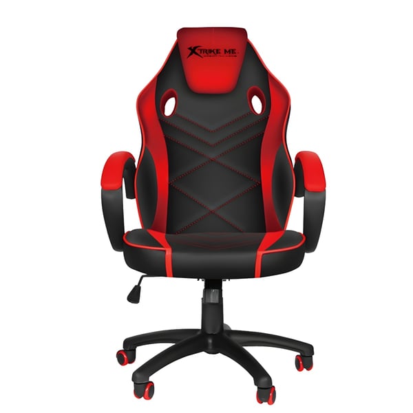 Ergonomic Gaming Chair Leather Finish by XTRIKE ME with Head Pillow