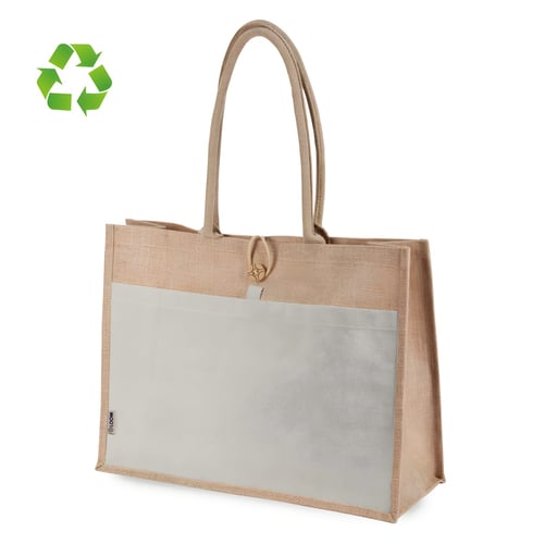 תיק יוטה משודרג בשילוב קנווס - קרלה