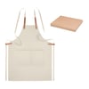 Adjustable Organic Cotton Kitchen Apron with Front Pockets