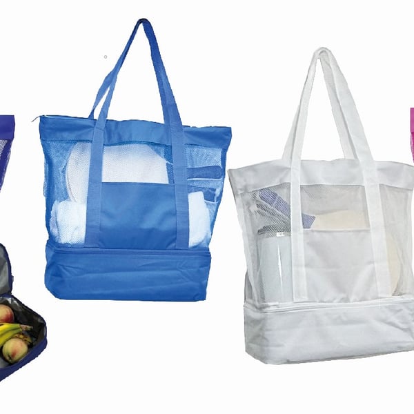 Beach Tote with Built-in Cooler