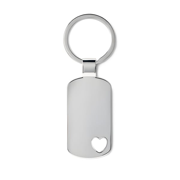Unique Metal Keychain with Heart Detail