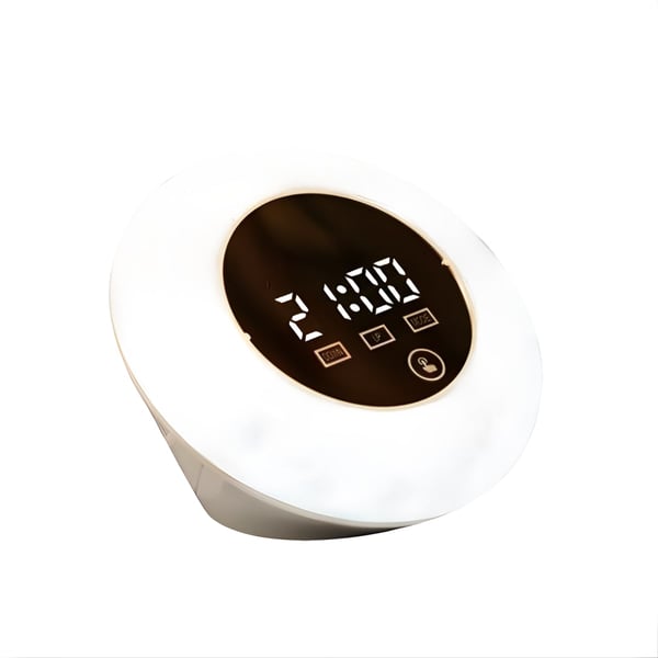 Smart LED Alarm Clock with USB Charger