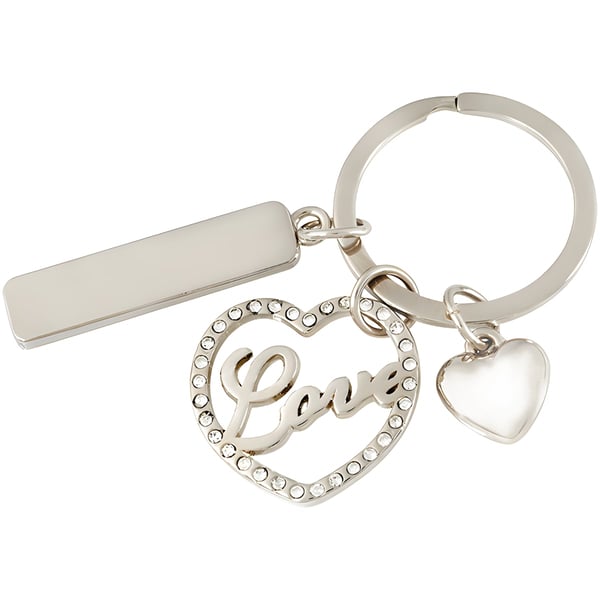 Luxury Keychain with LOVE Design and Branding Plate